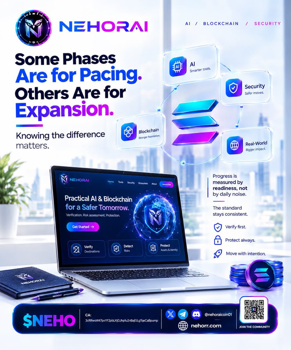 Ayomideocz3's tweet photo. NEHORAI will never measure it's progress with another's.

The more patient We are, the clearer what We want to bring to the World in the area of security becomes.

Stay $NEHO always. https://t.co/vFPTOmSLK7