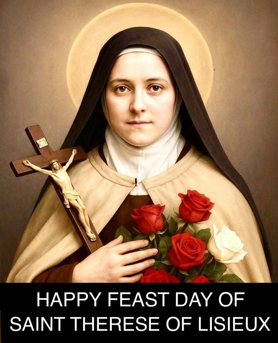 Saint__Charbel's tweet photo. HAPPY FEAST DAY OF SAINT THERESE OF LISIEUX

May St Therese of Lisieux's humbleness, hard work and compassion be the light that leads us closer to Our Lord Jesus and His teachings. 

https://t.co/kgx11DEb0q https://t.co/E8dT0oPoyl