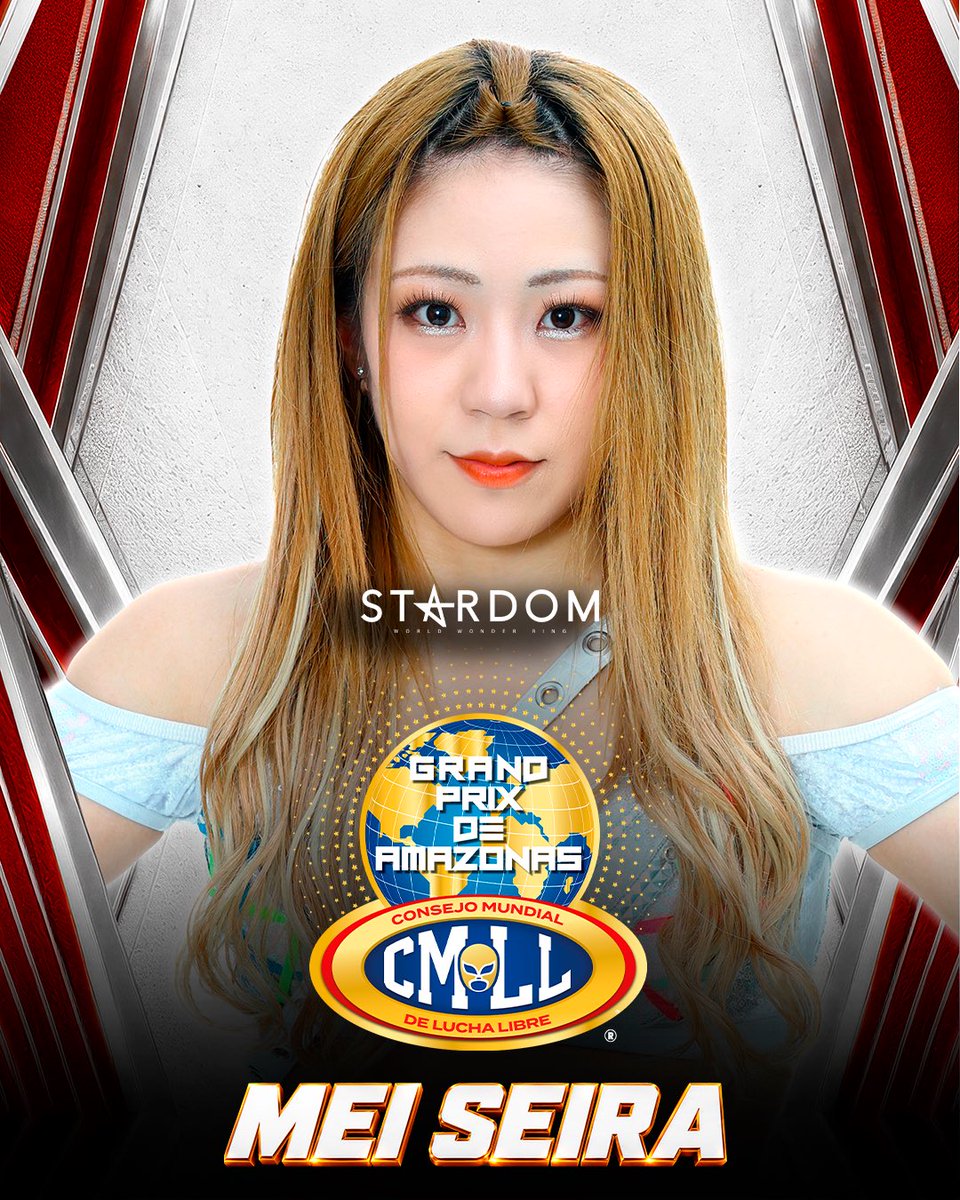 ringizui2's tweet photo. CMLLは本日配信された「CMLL INFORMA」にて渡辺桃と星来芽依の「Grand Prix de Amazonas 2026」参戦を発表した。先に発表されたAZM、天咲光由と合わせてスターダムからは4選手の参戦が決定した。
#CMLL
#STARDOM https://t.co/VCwjjsNR5L