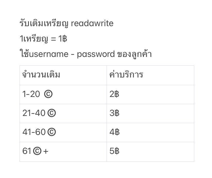 jormornor2's tweet photo. 🎀 รับเติมเหรียญ readawrite
🪞1เหรียญ = 1บาท
💌 ใช้ username - password ของลูกค้า
🪄ห้ามโอนก่อน โอนก่อนไม่คืนเงิน
🛒สนใจ กดลิงก์หน้าไบโอ
🛒 เดมไม่เด้ง ถ้ารีบ ไลน์เลยค่ะ ( ถ้าลูกค้าเดม ร้านตอบช้ามากค่ะ แจ้งไว้ก่อนนะคะ ) 

#เติมเหรียญนิยาย #เติมเหรียญรอร #เติมเหรียญReadAwrite https://t.co/JTU74OlFuD