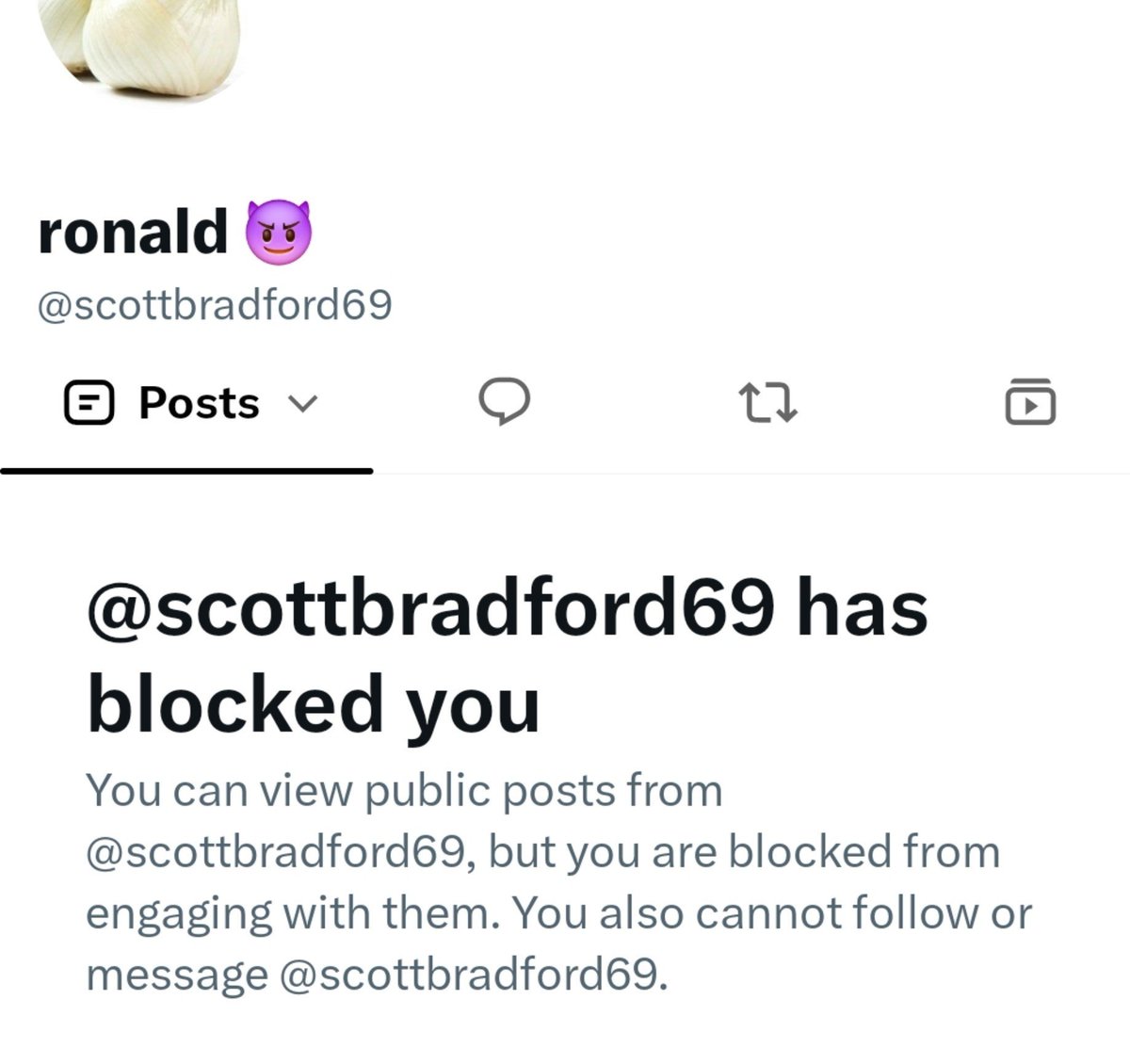 RCBricks's tweet photo. @ACMC_Country @scottbradford69 @Variety @toddrundgren Aww did whittle @scottbradford69 get his feelings hurt? Had to pout and hit the block button? ☠️

Embarrassing. https://t.co/K3zJhZBYYS