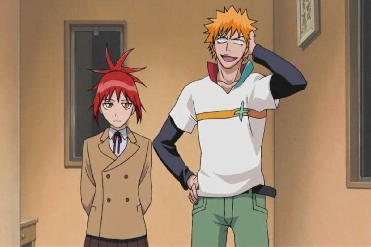 Synibeck's tweet photo. @ValisSni Ten en cuenta que Kubo quería que Senna fuera la novia de ichigo, Ichika es la versión reciclada de ella así que no te sorprenda que Ichika y Kazui serán pareja a futuro https://t.co/ACC72SWjpn