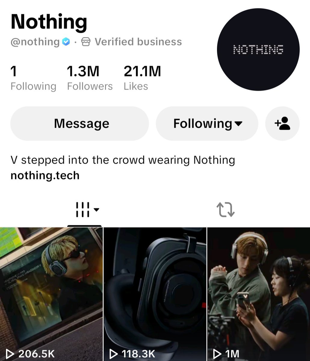 111taekim1111's tweet photo. Nothing video on TikTok with Kim Taehyung reached 1M views 😎🔥 https://t.co/gDg69H6amb
