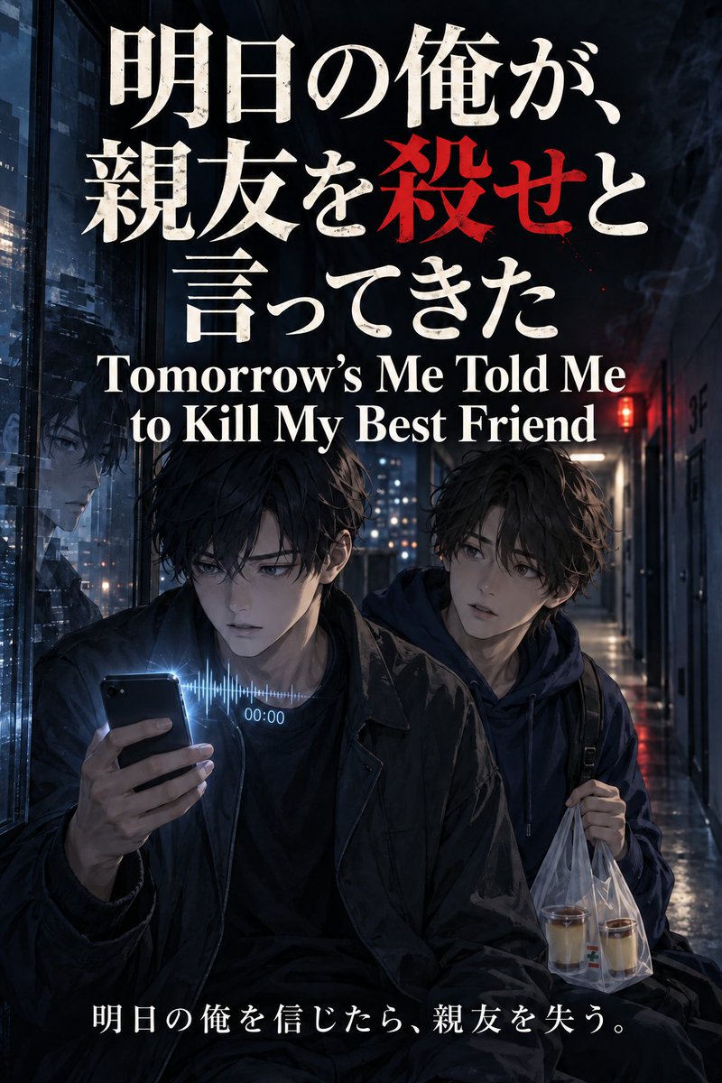 nes_gos's tweet photo. Quarterfull実験継続中
明日の俺が、親友を殺せと言ってきた
第1話　親友を入れるな
Quarterfullに公開しました。
https://t.co/rL2Qzgtiyo https://t.co/daA2WJkjod