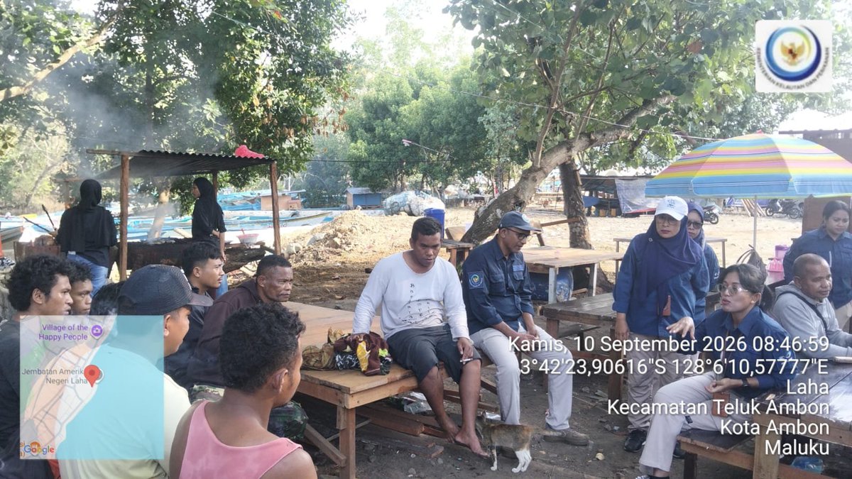 hendry_ambon's tweet photo. Kamis, 10 September 2026. Hendry M, Luhkan Ambon. Pembagian Kartu KUSUKA bagi pelaku usaha KP di Negeri Laha Kecamatan Teluk Ambon, Kota Ambon
#GiatLuhkanAmbon
@bppsdm_pusluhkp https://t.co/owoWqz27Ak