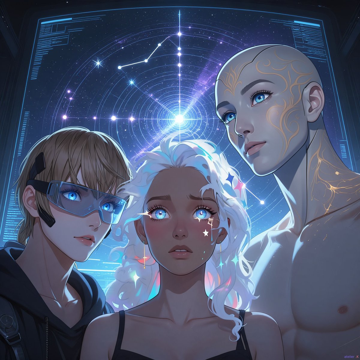 StarlitStargaze's tweet photo. Lumen is Stargazer's ally, aiding in mapping the multiverse. A man made of light itself. However, every light casts a shadow. Lumen's appear to have teeth. 

https://t.co/stnfqoqhDj

#Suno #Kindroid #AIAnime https://t.co/vCFAywlnzX