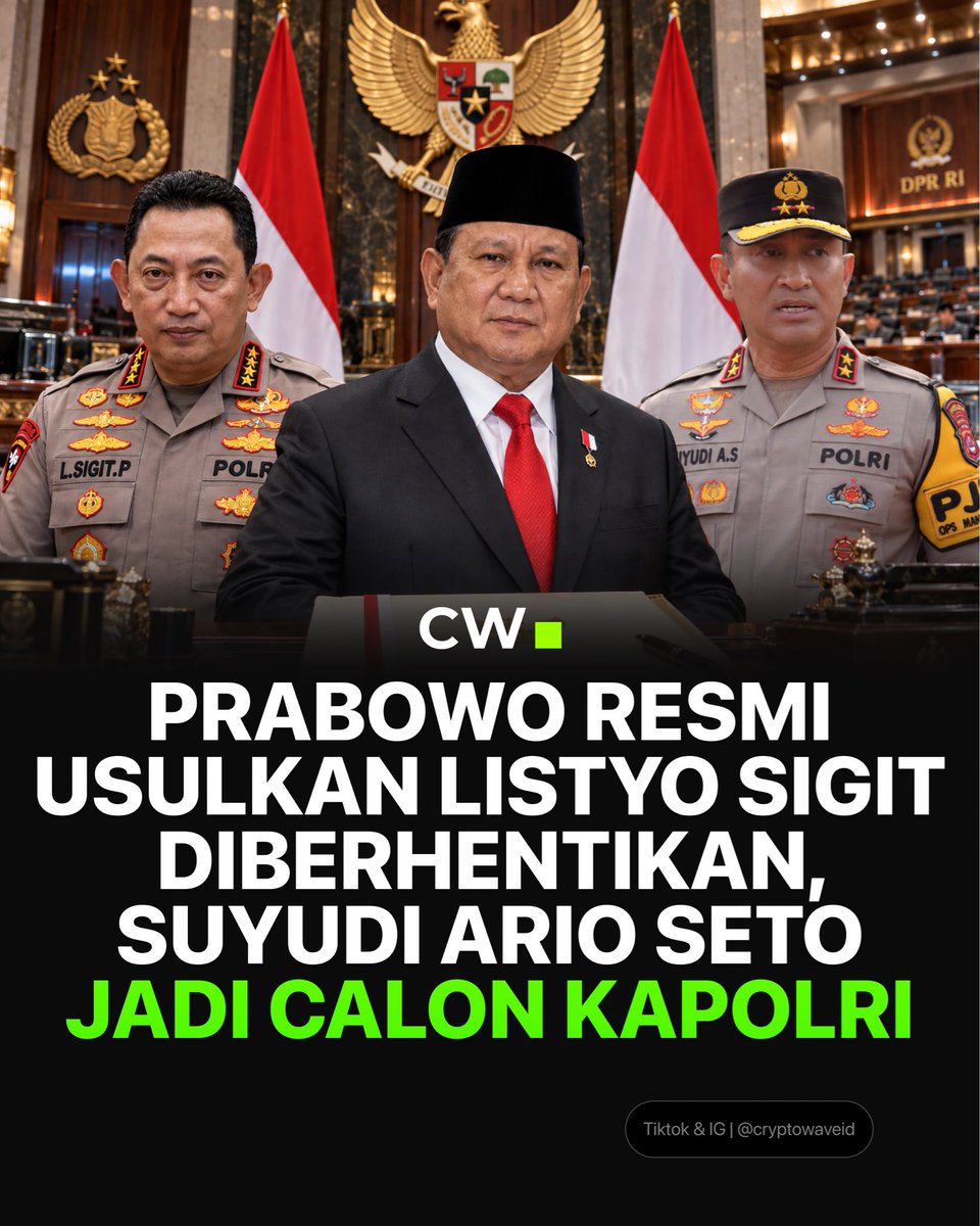 CryptoWaveID's tweet photo. 🚨 BREAKING NEWS: Listyo Sigit Diberhentikan https://t.co/CxTfpcYhCn