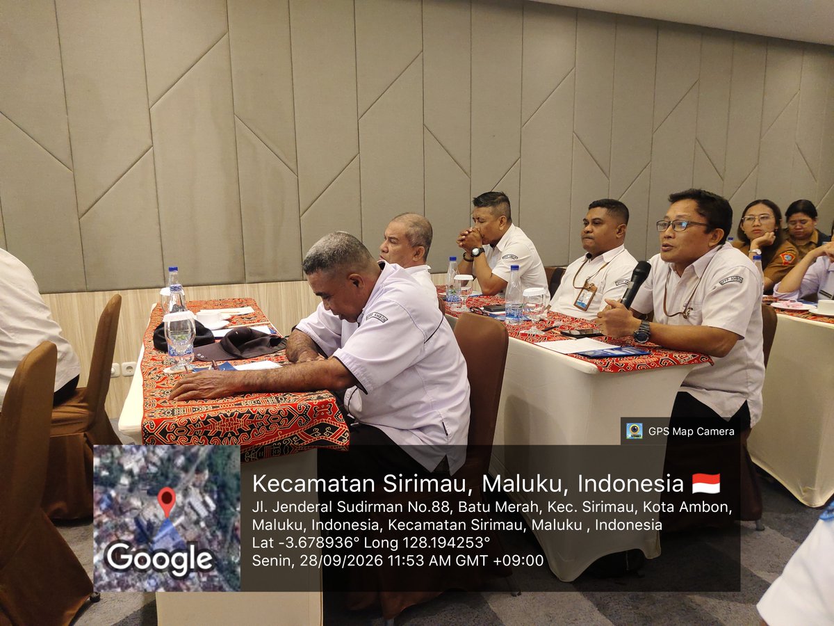 hendry_ambon's tweet photo. Senin, 29 September 2026. Hendry M, Luhkan Ambon. Sosialisasi Penyusunan Proposal Kesesuaian Kegiatan Pemanfaatan Ruang Laut (KKPRL) untuk mendukung Kampung Nelayan Merah Putih. 
#GiatLuhkanAmbon
@bppsdm_pusluhkp https://t.co/2OmWMwjKIl