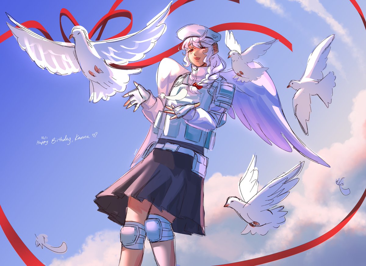 super_succs's tweet photo. Though I plan to render this still I will share the sketch for her <3 happy birthday kanna 🕊️
#LOVEBULLET https://t.co/xCZ9SwLaTf