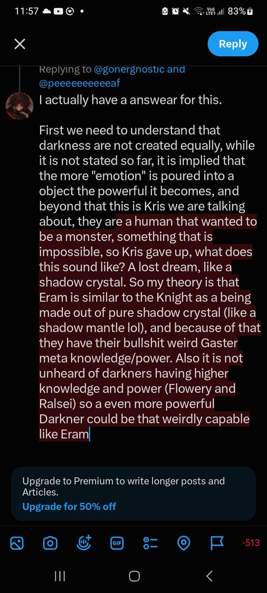Antareshd05's tweet photo. @gonergnostic @peeeeeeeeeeaf Also there might be some weird shit like Kris pouring Determination onto Eram but that is a bit to insane to use as real argument. https://t.co/BgqqBQA1J0