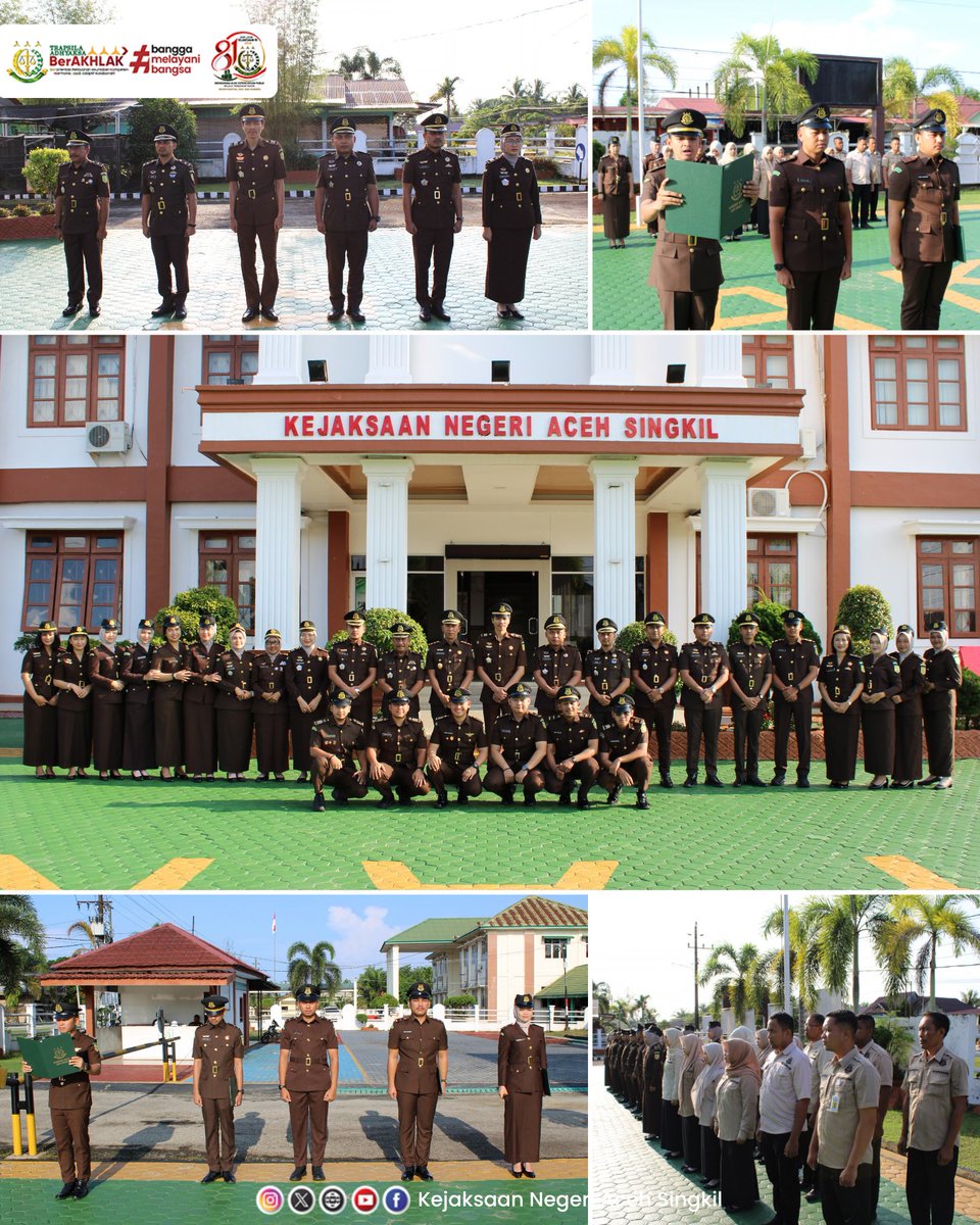 knsingkil's tweet photo. Kamis, 01 Oktober 2026 

Kepala Kejaksaan Negeri Aceh Singkil, Bapak Syahron Hasibuan, S.H., M.H memimpin Upacara Peringatan Hari Kesaktian Pancasila Tahun 2026 bertempat di halaman depan kantor Kejaksaan Negeri Aceh Singkil.

#KejatiAceh
#KejariAcehSingkil
#BerkaryaUntukBangsa https://t.co/Sh5vJlqOMV