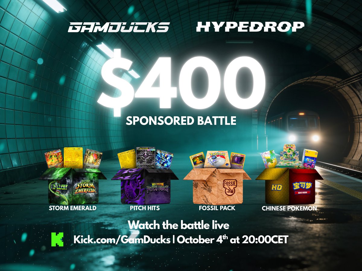 gamducks's tweet photo. 💰 $400 @HypeDrop Sponsored Battle Giveaway💰

🔥 Like + RT for a shot at $50

Deposit $20 (min.) under code GamDucks to claim your spot 🦆

Reply with your @HypeDrop username or DM us to enter

⚠️ Code GamDucks must be active on deposit, or your spot won't count
