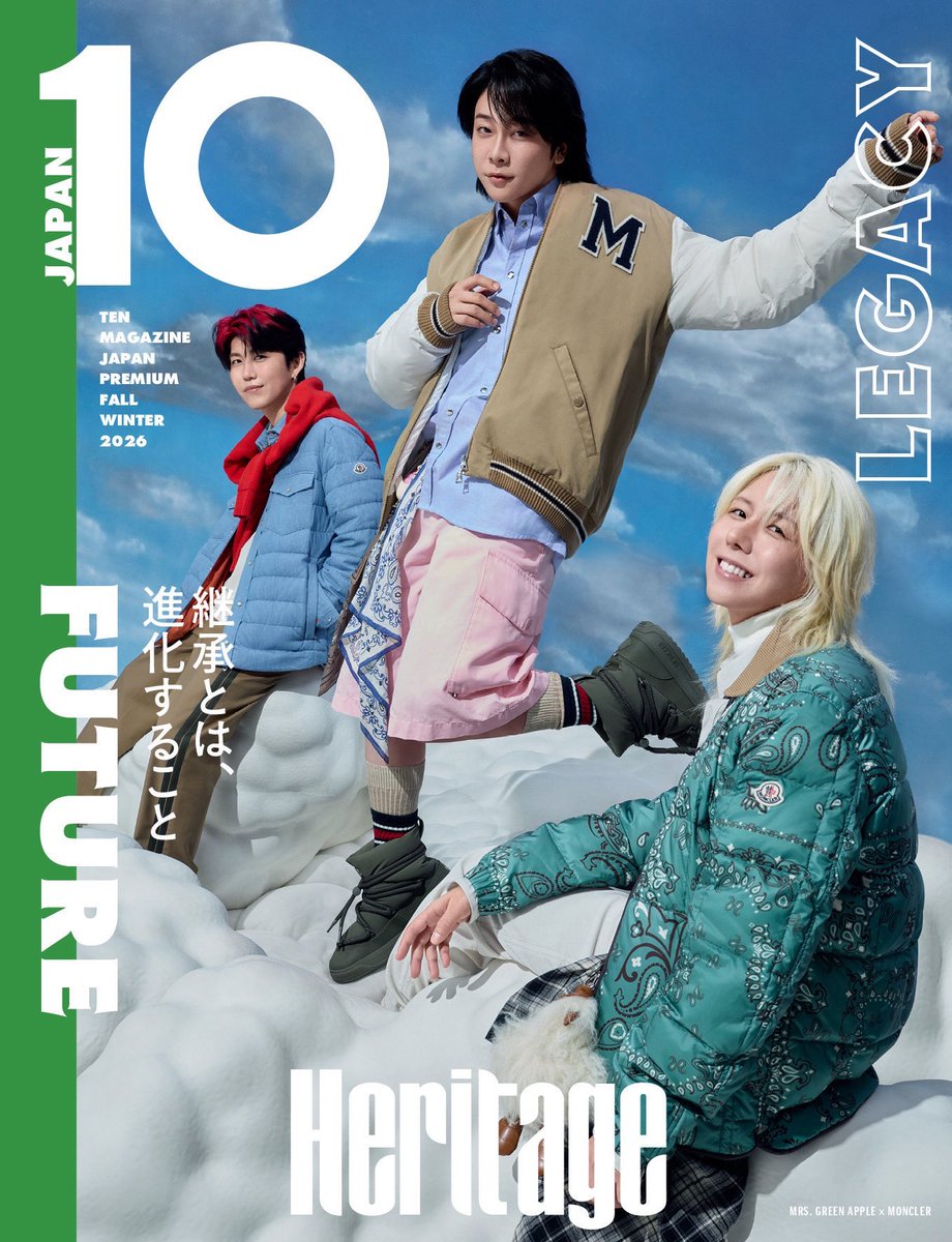 AORINGOHUZIN's tweet photo. 【雑誌掲載情報📚】
⁡
本日発売！
「10 MAGAZINE JAPAN」2026年秋冬号
プレミアム版の表紙・大特集📸
⁡
══════════════════
10 MAGAZINE JAPAN × プロジェクト4
══════════════════
⁡
新アルバム『POPS』への想い、
そして収録新曲『プロジェクト4』にフォーカスした
本誌だけのスペシャルなフォトセッションと、
その全貌にいち早く迫るインタビューを掲載！
14,000字に及ぶロングインタビュー、
全26ページの大特集📗
⁡
▼ご購入はこちら、または全国の書店にて
https://t.co/MAHaDFAIXG
⁡
#ミセスPOPS
#ミセス表紙
#10MAGAZINEJAPAN