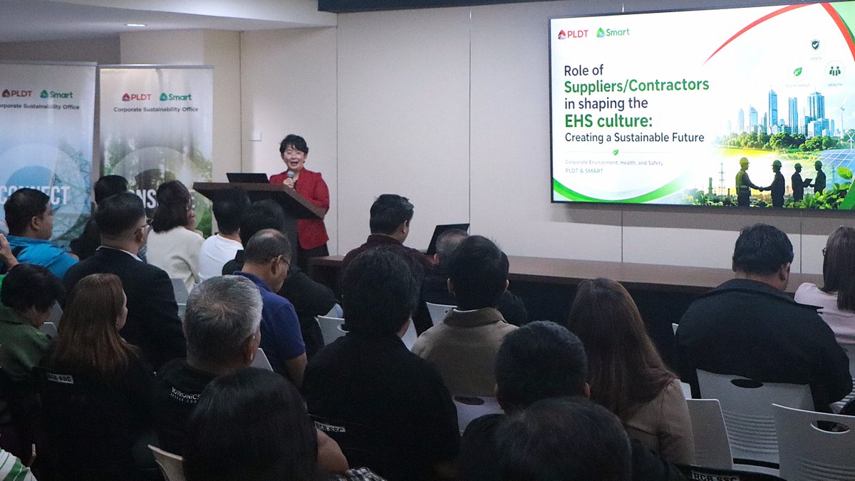 pldt's tweet photo. PLDT and @LiveSmart are bringing more of their supply chain partners behind a shared commitment to responsible and resilient business — from protecting human rights and workplace safety to strengthening cybersecurity, business continuity and environmental stewardship. Read more: https://t.co/X88AXdLVuA