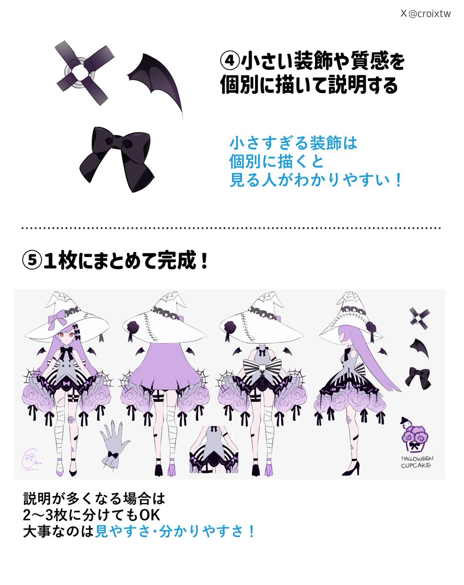 croixtw's tweet photo. 三面図の描き方についてまとめてみました https://t.co/OyofQ8mYRs