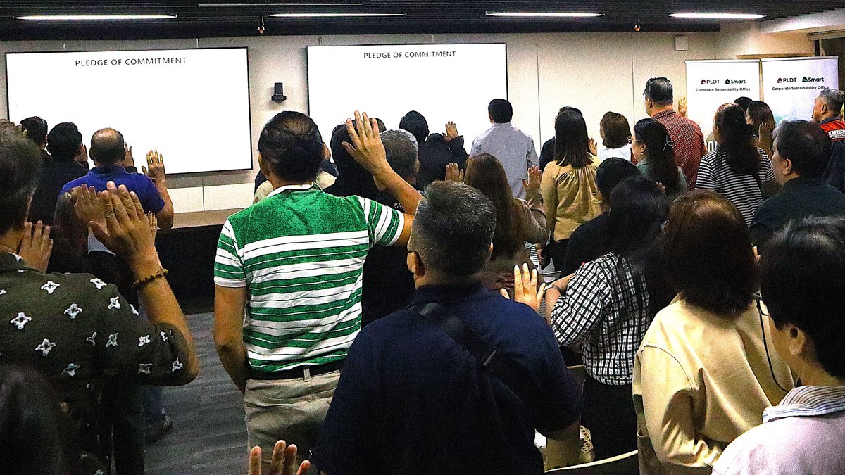 pldt's tweet photo. PLDT and @LiveSmart are bringing more of their supply chain partners behind a shared commitment to responsible and resilient business — from protecting human rights and workplace safety to strengthening cybersecurity, business continuity and environmental stewardship. Read more: https://t.co/X88AXdLVuA