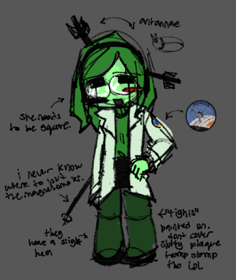 crabTorture's tweet photo. big sister in a lab coat https://t.co/4H9tPr9UJ1