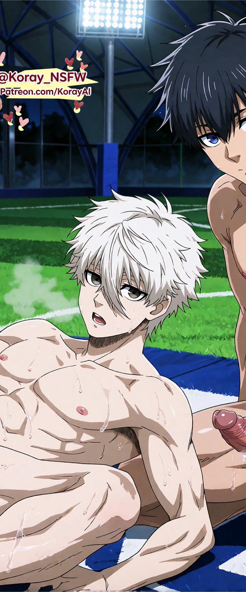 Koray_NSFW's tweet photo. #BlueLock #IsagiYoichi #NagiSeishiro #KunigamiRensuke #AIart #NSFW #Yaoi #R18 #BL https://t.co/cjtx9ehasM