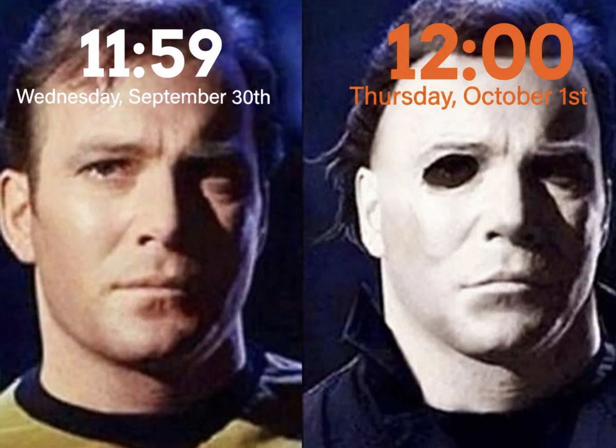 HalloweenVerse's tweet photo. SEPTEMBER 30th                       OCTOBER 1st https://t.co/q1mrqz7Iwj