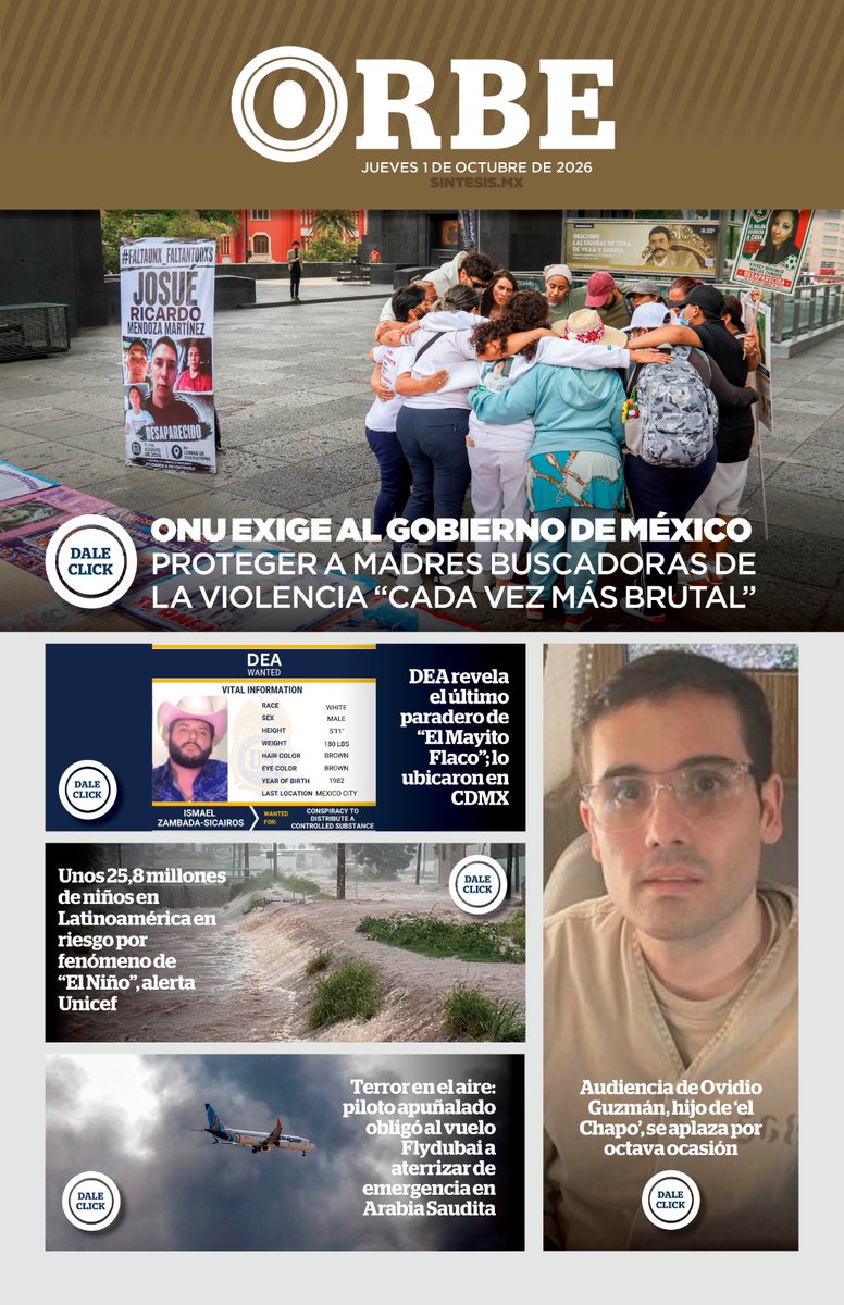 TlaxSintesis's tweet photo. Las noticias en Síntesis:
https://t.co/O9Hkxr345o

🏵️ Campos de Tepeyanco rumbo al Día de Muertos

🎒 ONU propone programa de empleo para migrantes

❗ ONU exige protección a Madres Buscadoras en México

🕊️ Muere Jorge Kahwagi

⚽ Cristiano Ronaldo abandona a Portugal

Nuestro periódico digital:
📲 https://t.co/jUHt5WNbka