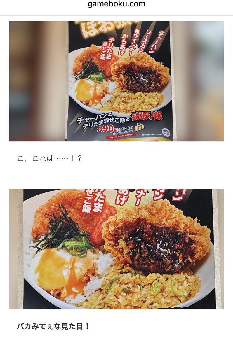 gamebokusan's tweet photo. かつや最新 バカみてぇなランチ https://t.co/QVBcXyFJjC