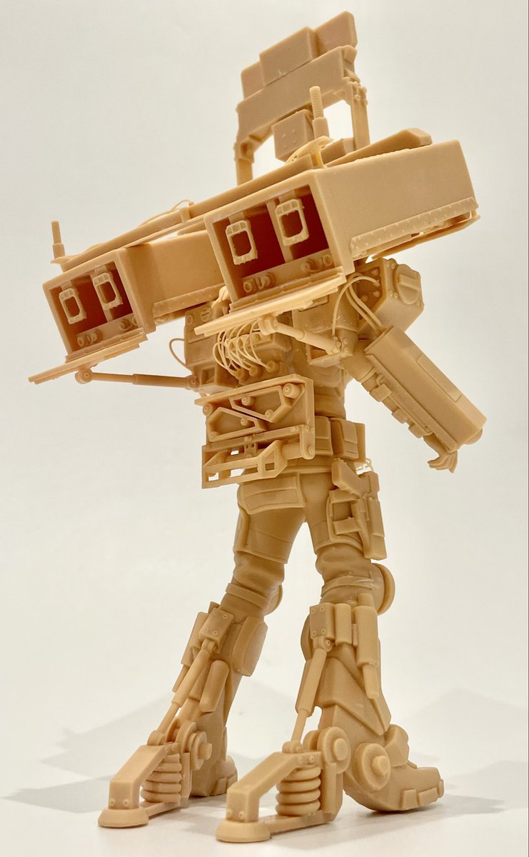junjun_1944's tweet photo. #SPModels
 #モデラーズダンジョン 
【GMB（Girls Mechananized Battalion）シリーズ第一弾！】

陸自の「中距離多目的誘導弾」を大胆に美少女メカ化した「中多さん」！

3DPながら、合わせ目がほとんど出ない構成で組み立てもかなりスムーズ。

ダンジョンにて販売予定です！
よろしくお願いします！ https://t.co/vNvojjEGtM