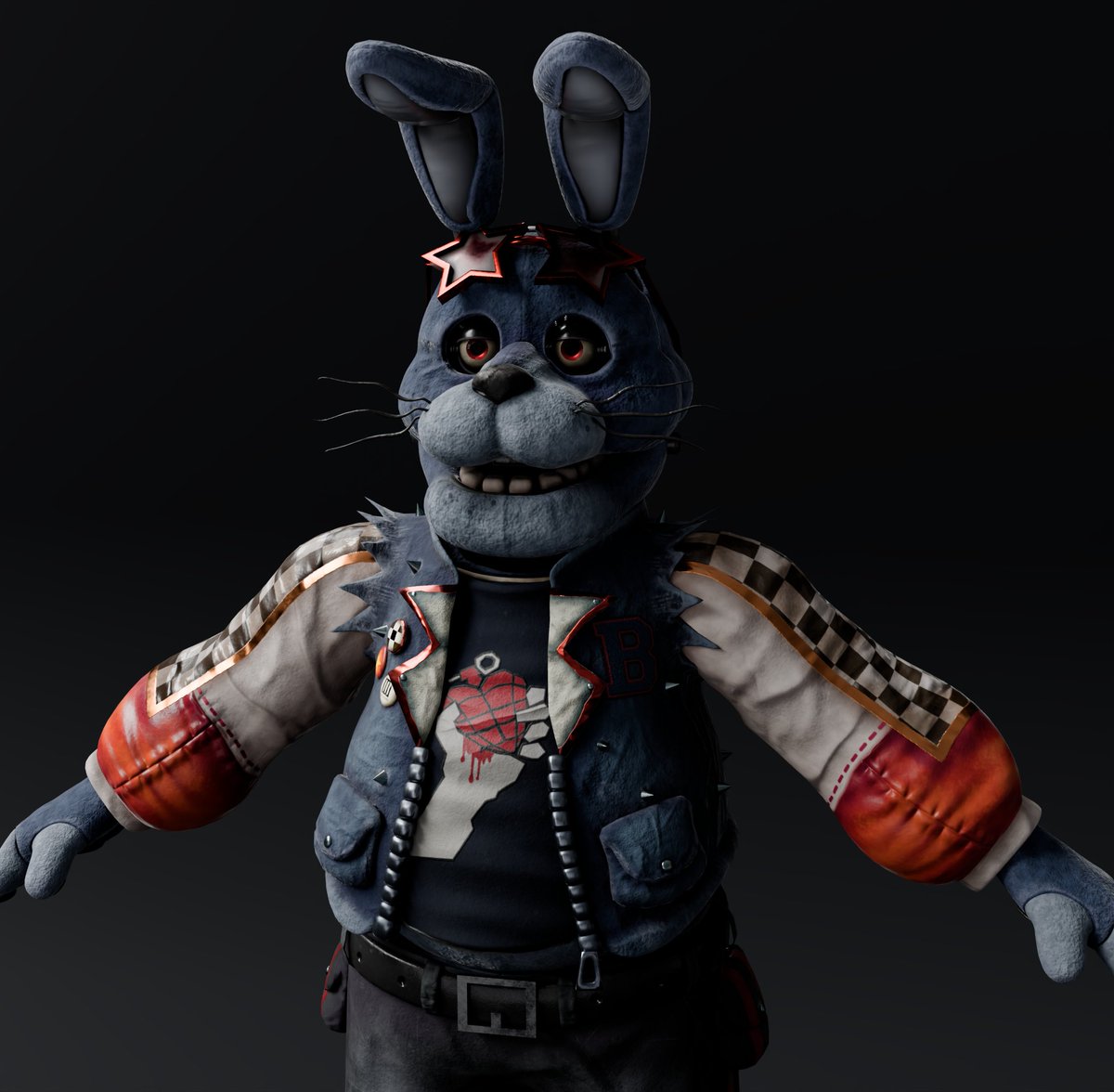 EXG1983's tweet photo. Gonna Change his clothes colors a little bit so they go better with his suit. And I'll add a blood skin later I'm tired https://t.co/d2jYTBxCjc