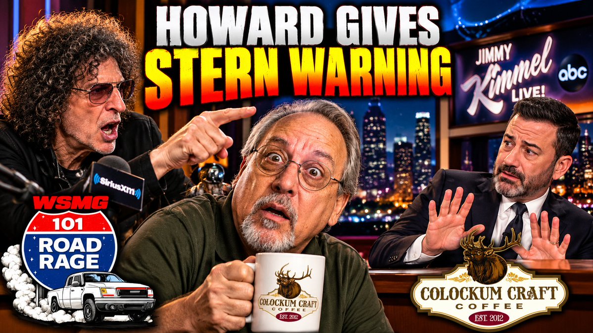 WSMGmedia's tweet photo. Tomorrow on ROAD RAGE 101:

Howard Stern tells ABC there will be hell to pay if Jimmy Kimmel’s show goes wrong, Gallup finds socialism’s U.S. rating at a record 43%, and a Santa Clarita taco-stand blowup wrecks a cleaning business and hijacks a critic’s phone.

M-F 6am Pacific LIVE ON X (@wsmgmedia) and also Available on your favorite podcast app or join us live at https://t.co/5iVLPAXuAg