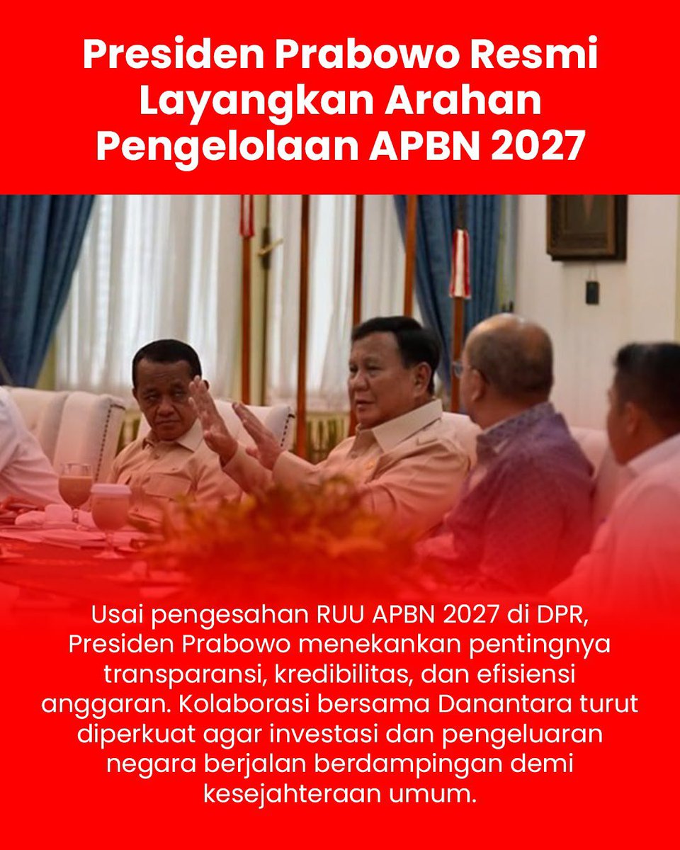 ZaskiaAm92's tweet photo. efisiensi bukan hanya soal penghematan, tetapi juga memastikan anggaran digunakan sesuai kebutuhan dan prioritas yang telah ditetapkan untuk Maksimalkan Kesejahteraan Rakyat #EfisiensiAPBN2027 https://t.co/COey9SY8b3