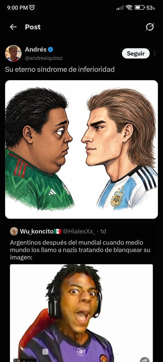 HialexXx_'s tweet photo. Pero no me bloquees argentinito ser inferior jajajajajajaja https://t.co/AipEP0Py4a