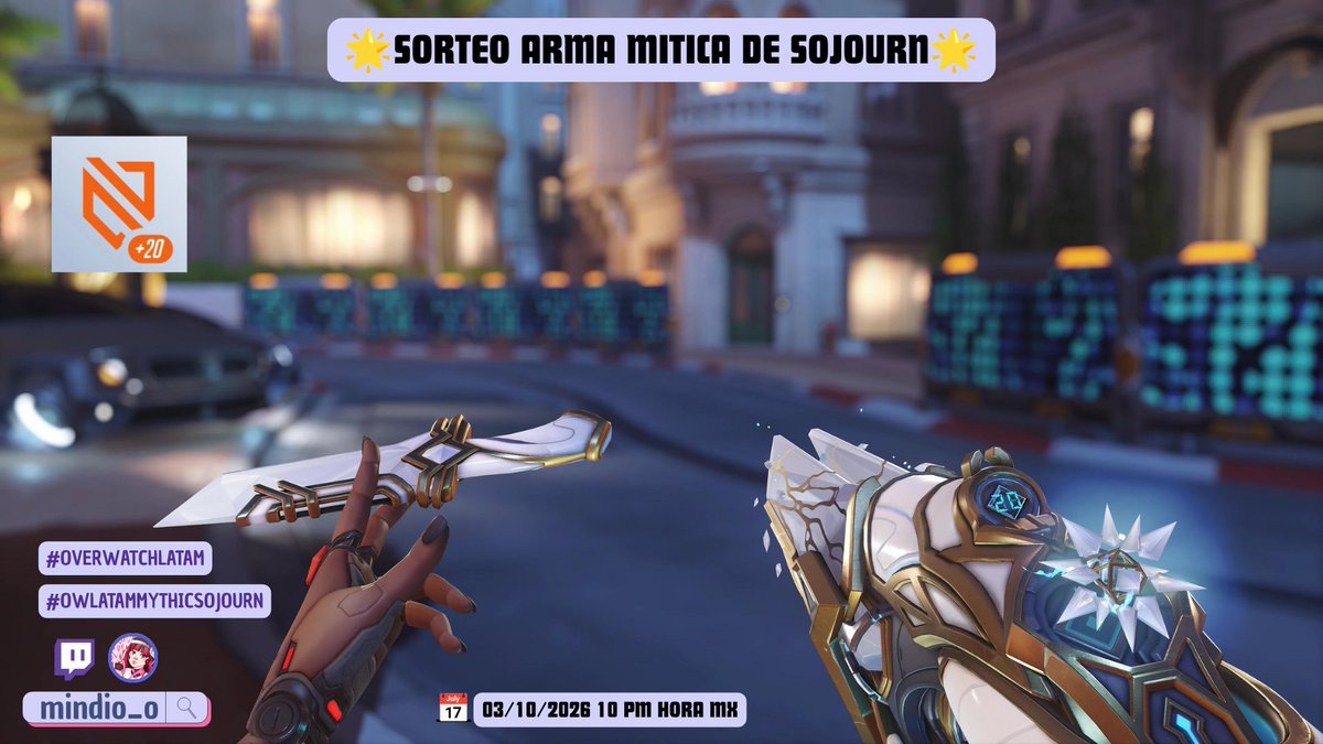 mindi0_o's tweet photo. 💝SORTEO ARMA MÍTICA DE SOJOURN + 20 NIVELES DE PASE💝

Requisitos:
💝Follow X y TW
💝Like y RT
💝Etiqueta a un amix
Subs x2 ✨

Muchas gracias a BLIZZARD y @OverwatchLATAM por hacer posible tantos sorteos para la comunidad 🥰
#OverwatchLATAM #OWLATAMMYTHICSOJOURN https://t.co/33jHLSmTxX