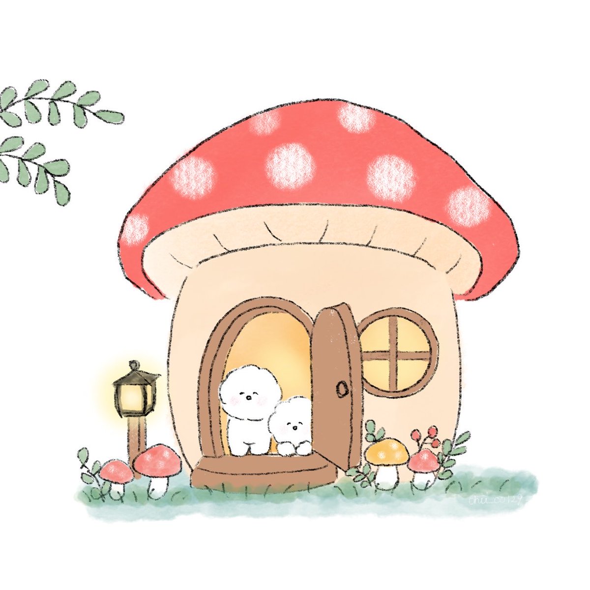 chii_co129's tweet photo. こんにちは〜♪
きのこのお家にようこそ🍄✨

#10月 #イラスト #ゆるい絵 #illustration
#ビションフリーゼ  #犬のいる暮らし https://t.co/4CkQ4uOB2m