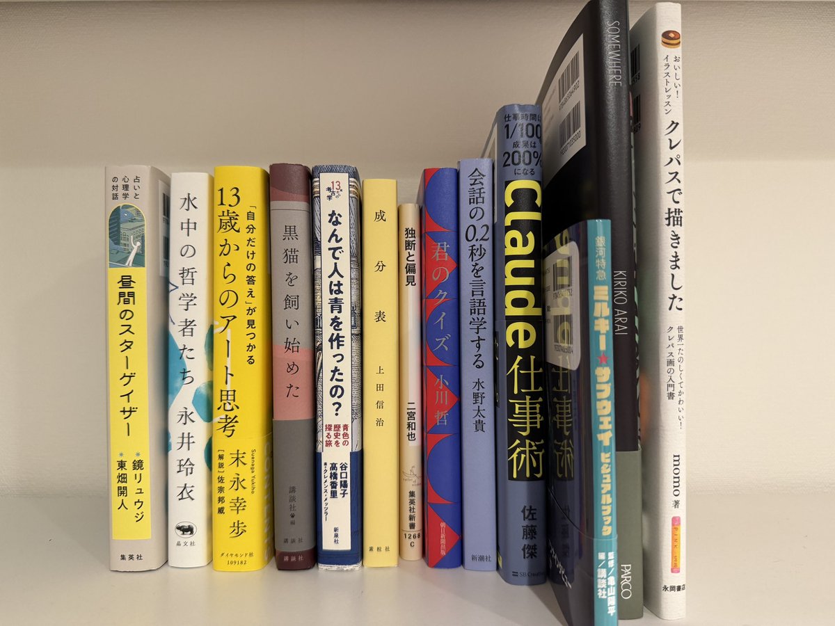 yuba_log's tweet photo. #読書垢 はじめました。

9月から意識的に読書の時間をつくるようにしていて、せっかくなら #読書好きな人と繋がりたい

いろんな小説や知識、雑多に貪っていきたいと思います🙏 https://t.co/3yAuihfAE4