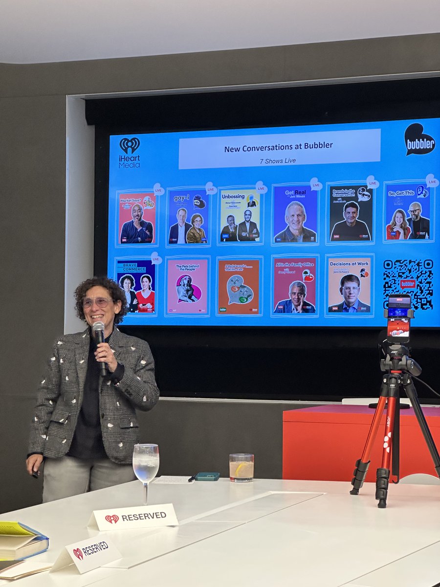 GK_ventures's tweet photo. Really fun evening joining the taping of Gayle Troberman's Bubbler podcast with Known's Ross Martin interviewing (former) Barstool's Erica Nardini.  

Honest and often hilarious discussion. https://t.co/74Vnxic1xd