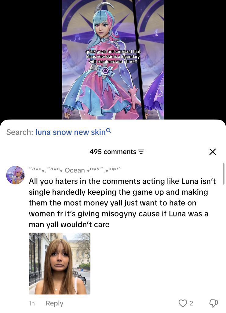 6T691hd's tweet photo. @tmoneydamaster4 Never seen such a shameless fanbase. They lie to themselves, spread rumors, play victim to silence the real victims, and are racist too. Anyone unhappy with Luna gets called a misogynist, but when Phoenix fans complained about no effects, they mocked them. https://t.co/zdXdNBqen9