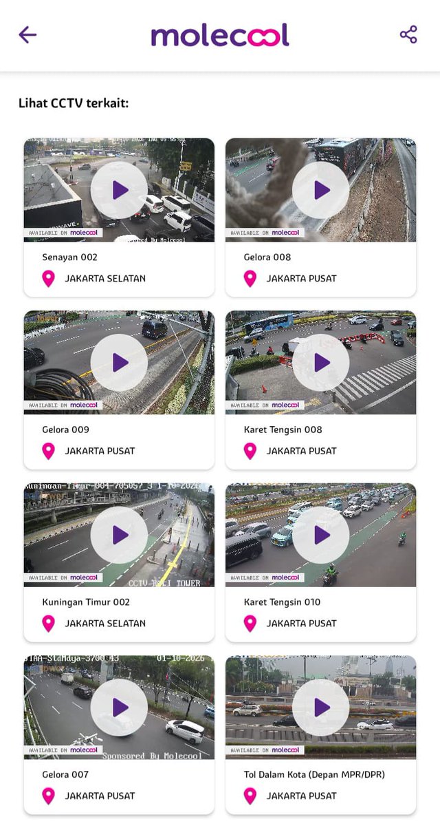 molecool_id's tweet photo. Mau Lewat Gatot Subroto? Waspada Aksi Hari ini!

Hindari ruas depan Gedung DPR/MPR RI dan sekitarnya.

Cek kondisi lalu lintas lewat Molecool Live CCTV dan siapkan rute alternatif. Hati-hati di jalan!
#InfoLalin #Molecool #TemanDiJalan  
https://t.co/N6GcJOuiY8 https://t.co/LFSnVVsh8E