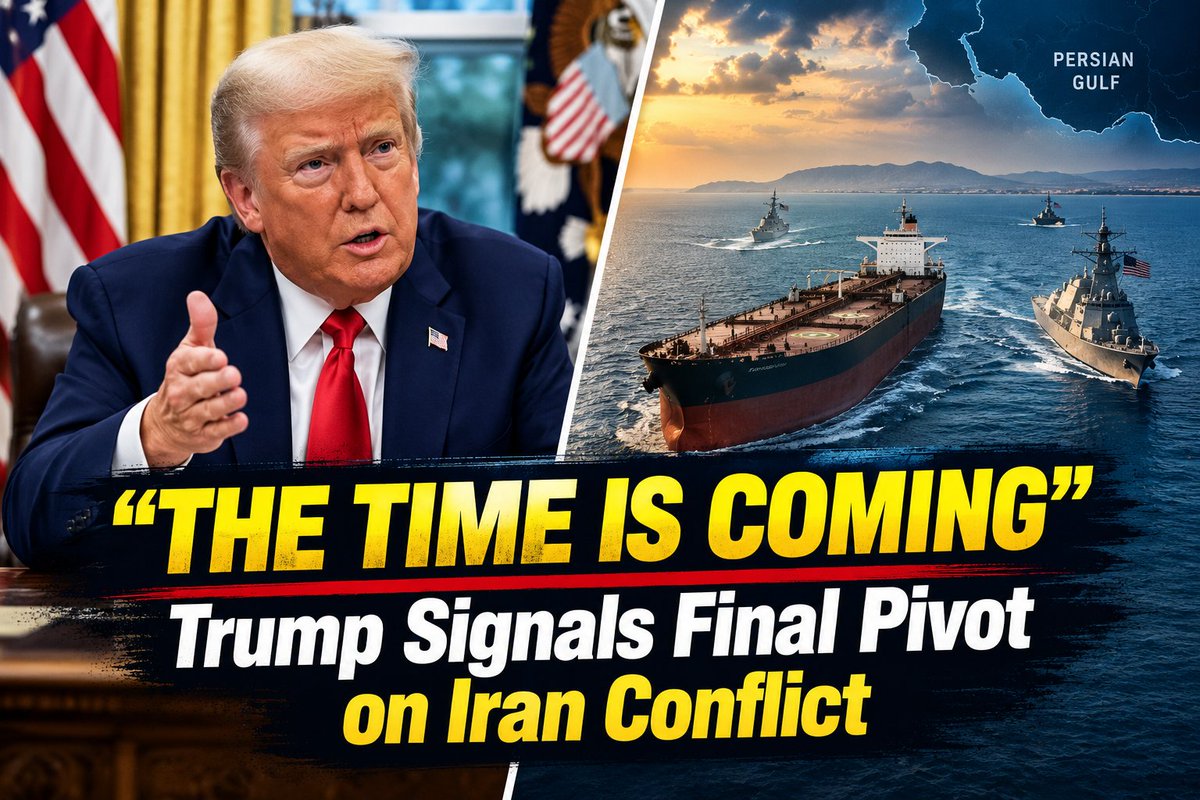 rrnewstrends's tweet photo. 🔴 "We blow them up or make a deal. But the time is coming."   President Trump told Oval Office reporters today that the standoff with Iran is nearing an end "very soon, one way or the other."  https://t.co/1Wobx6JIEK
#DonaldTrump #Iran #USMilitary #MiddleEast #StraitOfHormuz https://t.co/jk7BNok2QZ