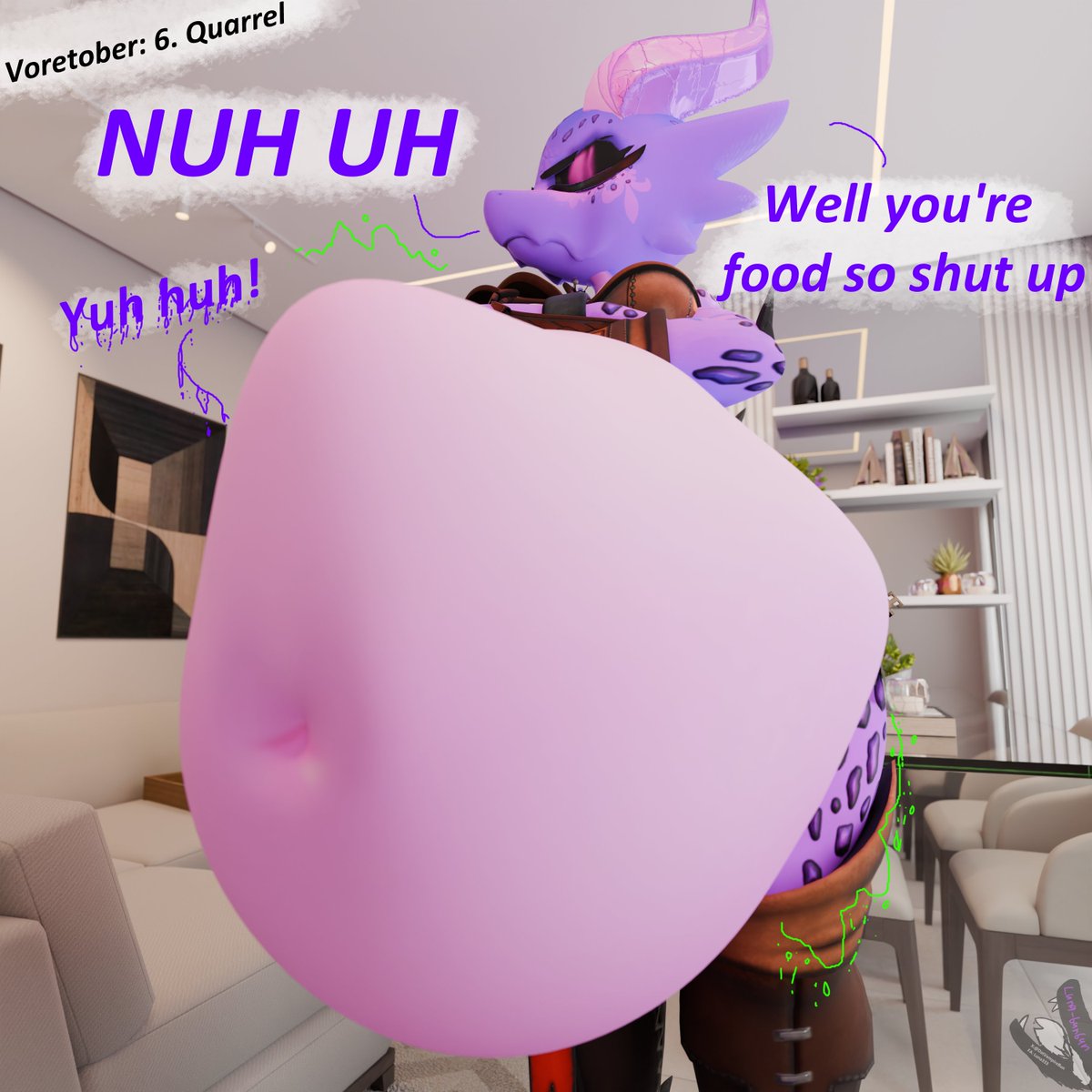 DatVampireBun's tweet photo. 6. Quarrel
#vore #voretober #voretober2026 #kobold https://t.co/NrGxqISlYR