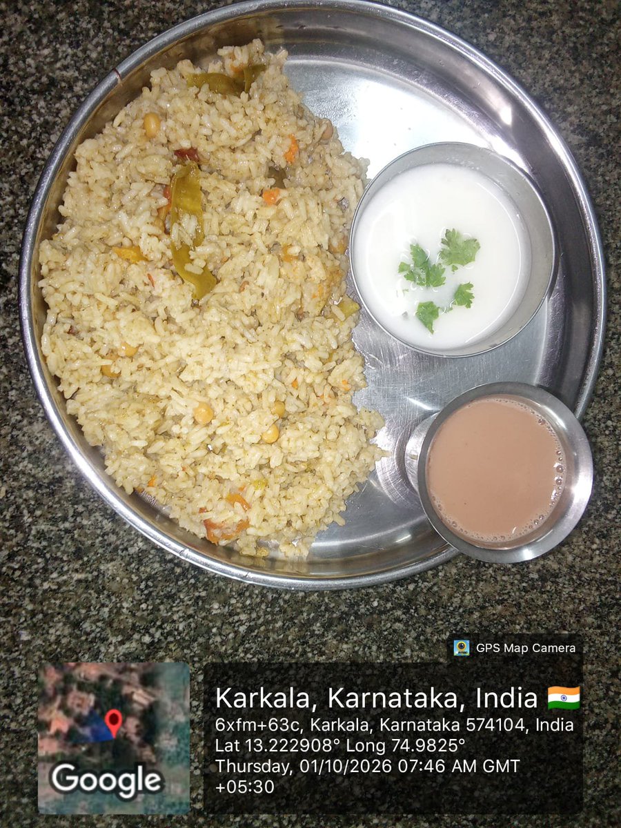 premetricglhst's tweet photo. #SocialAudit_SWDmeals #Socialwelfare_karnataka breakfast 1/10/26 premetric girls hostel karkala https://t.co/84Wao7kG5b