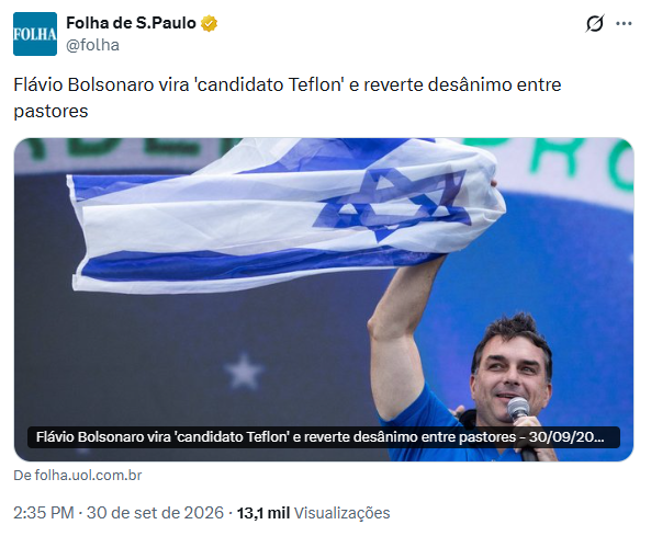 BellatrixMarla's tweet photo. 🔴Ligue os pontos:
E a Folha com o apito de cachorro postando foto do Flávio justo com essa bandeira? Não é preciso inventar nada: ele próprio tem construído publicamente essa associação. A questão é: por que a escolha dessa imagem é tão conveniente para a narrativa da matéria? https://t.co/wKWNkGzbiy