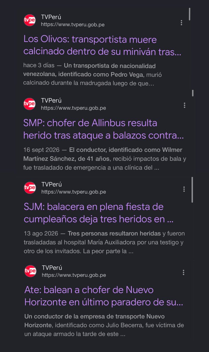 RemoSalvatierra's tweet photo. Comenzó la censura de contenidos en el gobierno de Keiko ☠️

Intenten ingresar a estos links de noticias sobre extorsiones/sicariato, y verán qué pasa. Fuente: @elfoco_pe 

- https://t.co/cwWBi2vq7T

- https://t.co/rZspn0McjG

- https://t.co/EZ50shKhV2

- https://t.co/U4K7rVpltN https://t.co/ill7zcgRJJ