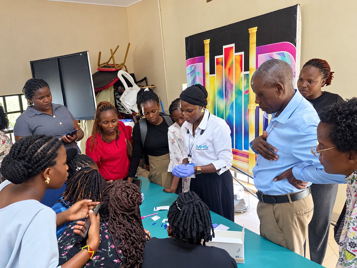 Microhaem's tweet photo. Microhaem Scientifics Ltd: Strengthening sickle cell care in Jinja! 🇺🇬
With @MinofHealthUG @jcrc_official1 @JinjaRRH, @IMARA and @Jinjadlg Local Government, we trained health workers from 32 facilities, including diagnosis using our Ugandan-made #MicroScreen Sickle Cell Rapid Test Kit.
Prioritising newborn screening, Test and Treat, appropriate Hydroxyurea use and electronic reporting.
Stronger skills. Earlier diagnosis. Better care.
#MicrohaemScientifics #SickleCellAwareness #MadeInUganda