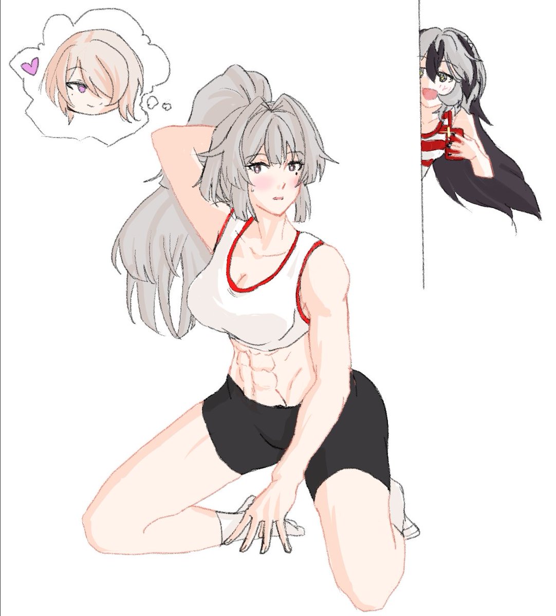 FukimeiSamsara's tweet photo. A little late but trying something new! Caught practicing!!! #rkgk #Corelia #dailycorelia  #ritarossweisse https://t.co/oYS7Zncy84