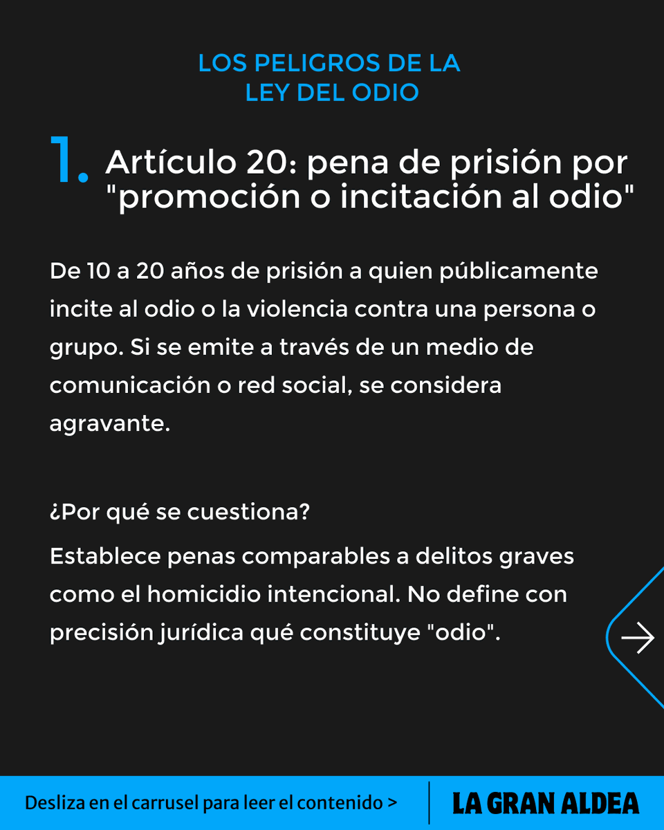 lagranaldea's tweet photo. Este #29Sep, Delcy Rodríguez solicitó a la Asamblea Nacional una "reforma parcial" de la Ley contra el Odio.
A propósito de esta petición, repasamos la ambigüedad jurídica detrás de sus artículos más cuestionados 👇
🔗 https://t.co/9ggHS6QJ9y https://t.co/S65vSQnC1b