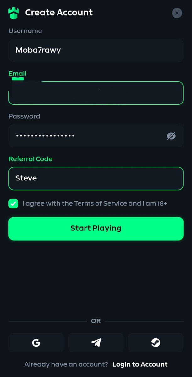 MooGambler's tweet photo. @codexsteve @stevewilldoit @kingadukes @SirGamby Wish getting 500$ 

Moba7rawy 

Under steve code https://t.co/2izFEdQxDq