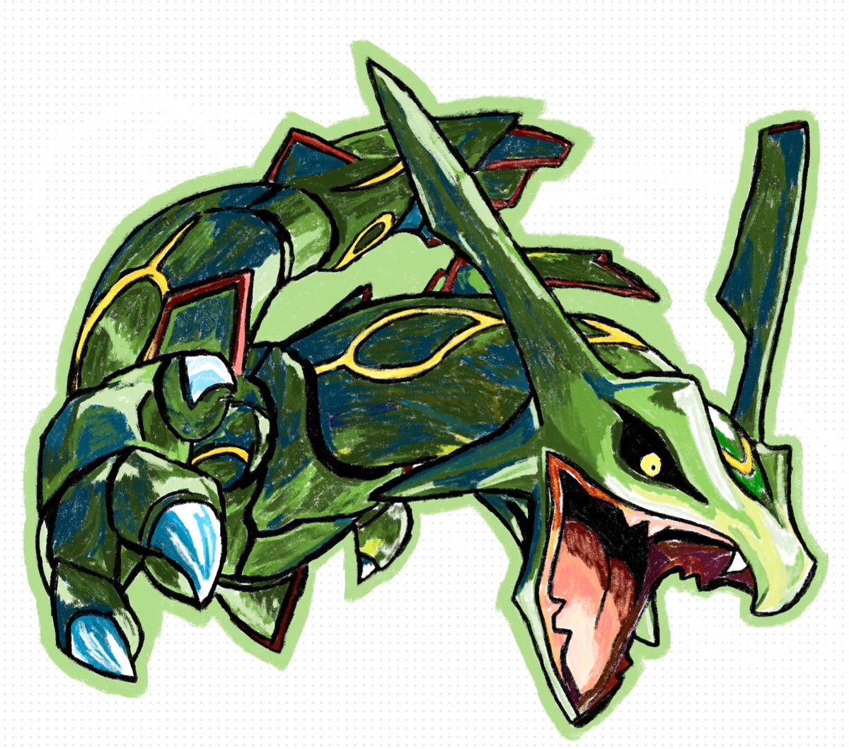 sccc1913's tweet photo. レックウザ？ https://t.co/IRYSU74mVP