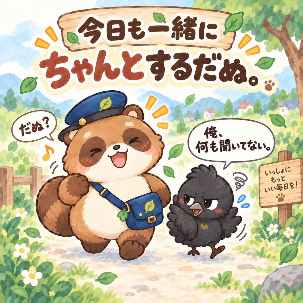 chantodanu's tweet photo. 今日も一緒にちゃんとするだぬ。

くろすけ
「俺、何も聞いてない。」

だぬ？

#ちゃんとだぬ https://t.co/muK2OecQ9I