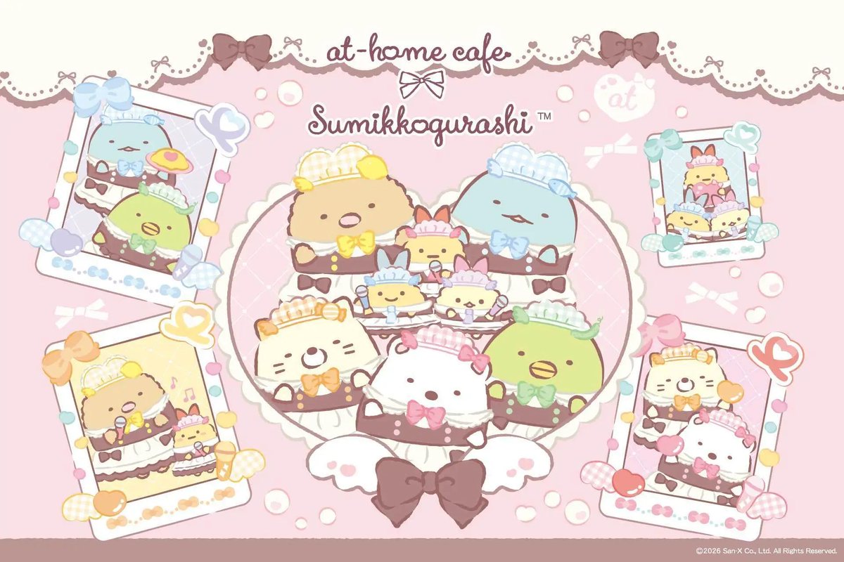 athome_cafe's tweet photo. ╭━━━━━━━━━━━━━━━╮ 
　新グッズ情報公開♡ 
╰━━━━━━━ｖ━━━━━━━╯ 
「すみっコぐらし × あっとほぉーむカフェ」 
 
10月2日(金)よりあっとほぉーむカフェ名古屋大須本店にて 
すみっコぐらしコラボグッズの販売が決定🎉 
あっとほぉーむカフェならではの要素が満載の 
かわいいすみっコたちのグッズ盛りだくさん♡ 
▼詳しくはこちら 
https://t.co/aTJSET6vyz
#すみっコぐらし　#あっとほぉーむカフェ　#すみっコ_athomecafe