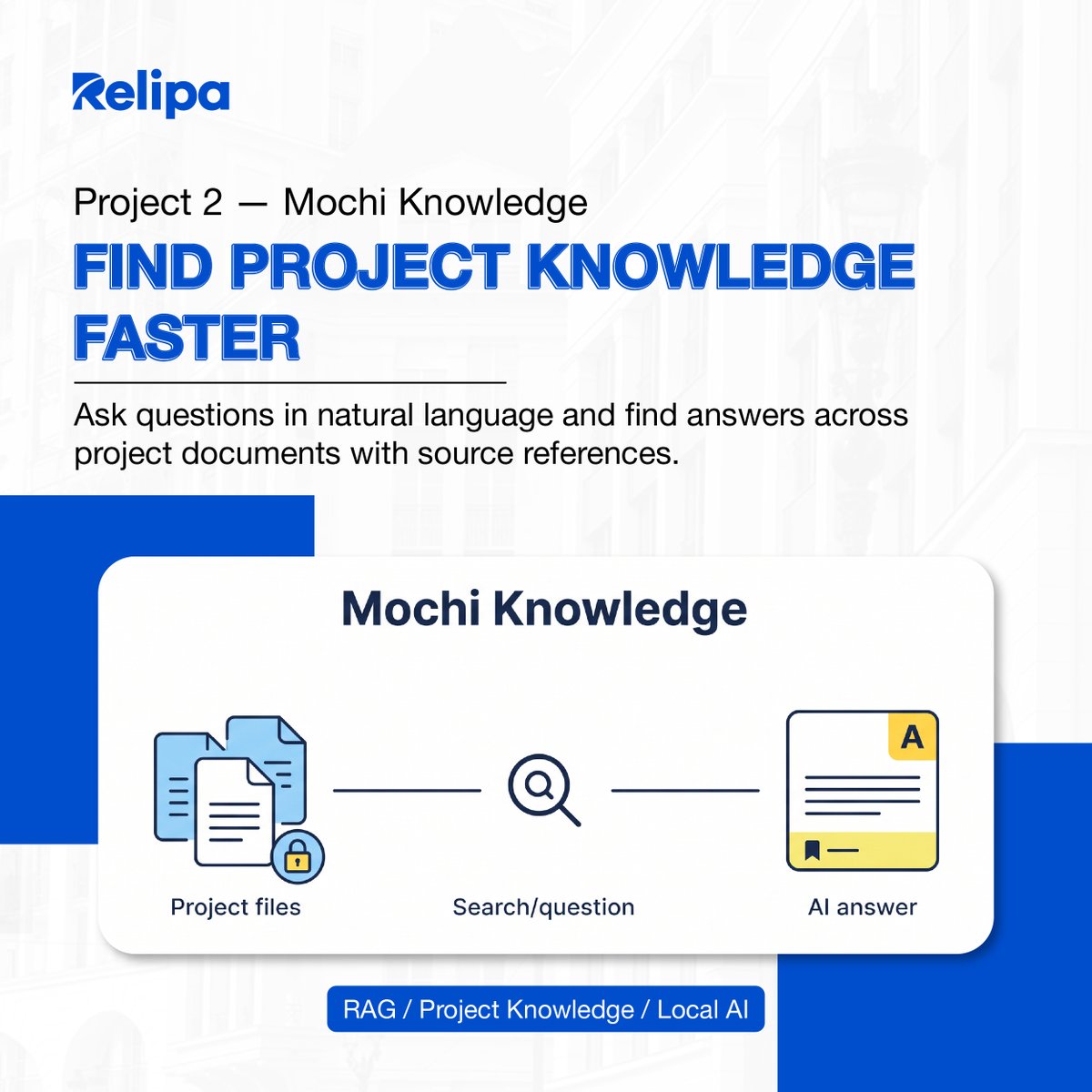 RelipaGlobal's tweet photo. 🚀 Relipa Hackathon 2026 | 6 AI Projects Built
🔹 SPEC REVIEW SYSTEM
🔹 Mochi Knowledge
🔹 AI Driven Review
🔹 RelGuard
🔹 LeadRadar
🔹 Enterprise AI Knowledge Assistant RAG
📌 https://t.co/SelsSsaB1c
#Relipa #RelipaHackathon2026 #AI #DX #AIDevelopment #Innovation https://t.co/k7KnU6yQ0z