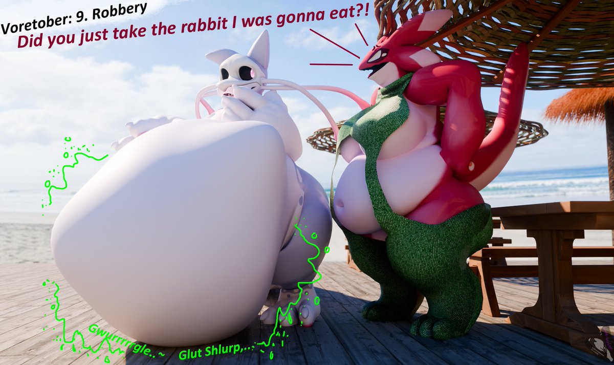 DatVampireBun's tweet photo. 9. Robbery
Featuring @MarceCatfish <3
#vore #voretober #voretober2026 #fatur #vtuber https://t.co/uRIsoMjPg0